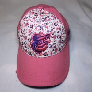 Baltimore Orioles 9Twenty New Era  Adjustable Youth Girls Hat Cap Pink Purple